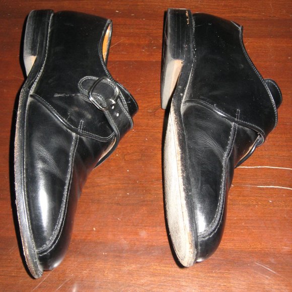 Allen Edmonds CONCORD Sz 7.5 3E Black Monk Strap main image 8